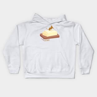 Ski Butter Carving | Alta Utah Kids Hoodie